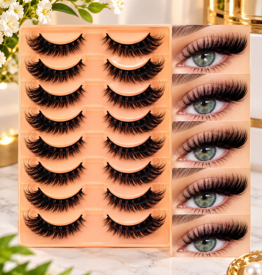 5 PAIRES 8D EYE LASHES